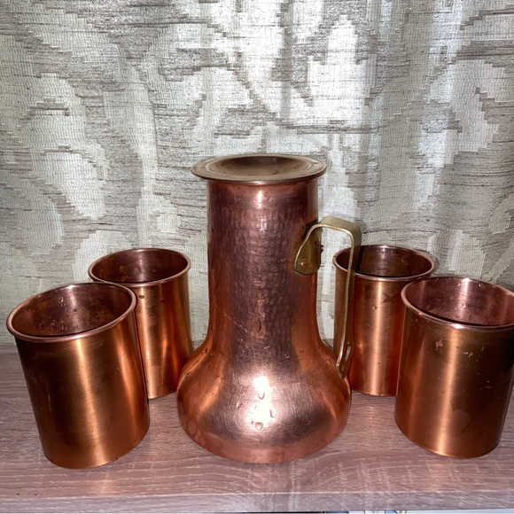Pure Copper Set plus more 3 glasses and bucket 🪣 - Picture 2 of 7